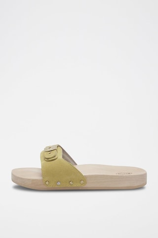 Nubuck Muiltjes Pescura Geel