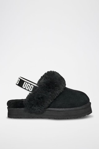 Ciabatte in pelle scamosciata Funkette - Nero