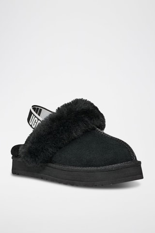 Ciabatte in pelle scamosciata Funkette - Nero