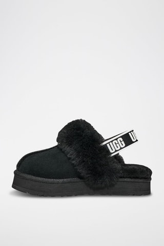 Ciabatte in pelle scamosciata Funkette - Nero