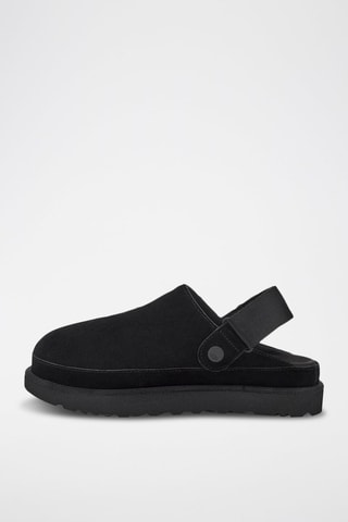 Ciabatte in pelle scamosciata Goldenstar - Nero