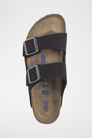 Ciabatte in pelle Arizona - Nero