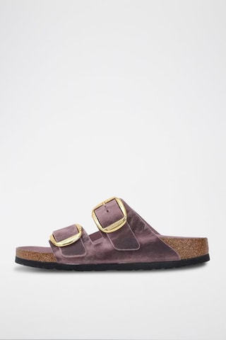Ciabatte in pelle Arizona Big Buckle - Viola