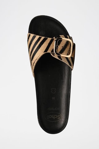 Nubuck Muiltjes Kathleen Zwart en Beige