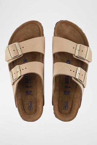 Ciabatte in pelle scamosciata Arizona - Marrone chiaro