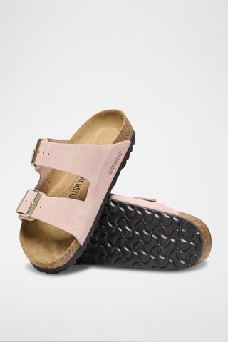 Ciabatte in pelle scamosciata Arizona - Rosa