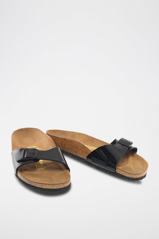 Ciabatte in vernice Madrid - Nero