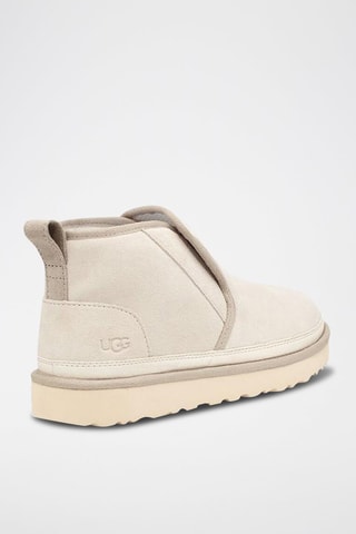 Stivaletti in pelle scamosciata Neumel Minimal - Bianco