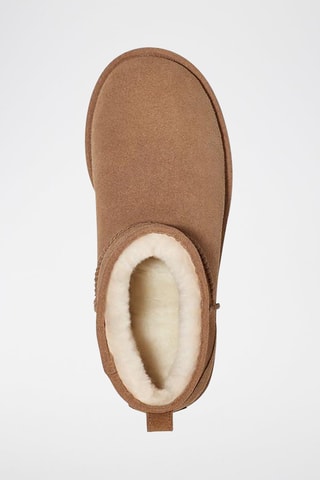 Stivaletti platform in pelle scamosciata Classic Ultra Mini - Cammello