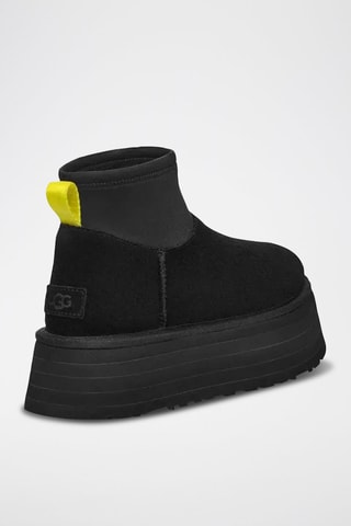 Stivaletti platform in camoscio Classic Mini Dipper - Nero