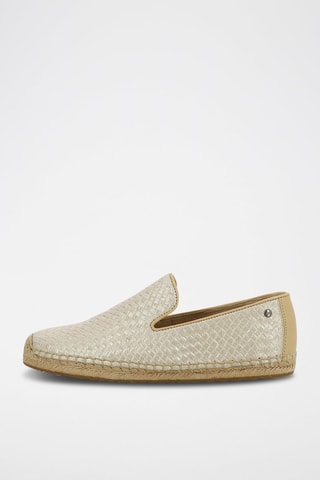 Slippers in pelle Sandrine Metallic - Dorato