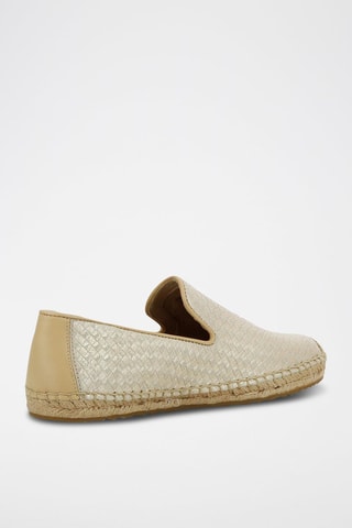 Slippers in pelle Sandrine Metallic - Dorato