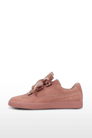 Sneakers in pelle scamosciata Heart - Rosa cipria