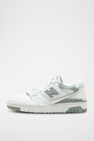 Sneakers in pelle 550 - Bianco e grigio