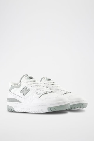 Sneakers in pelle 550 - Bianco e grigio