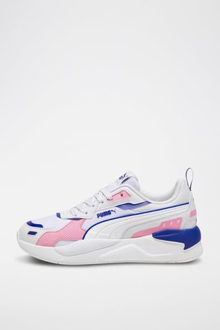 Sneakers platform X-RAY - Bianco e rosa