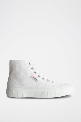 Sneakers alte 2696-STRIPE - Bianco