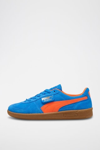 Sneakers in pelle scamosciata Palermo - Blu e arancione