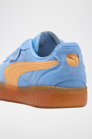 Sneakers in pelle scamosciata Palermo Moda Xtra Gum - Blu e arancione