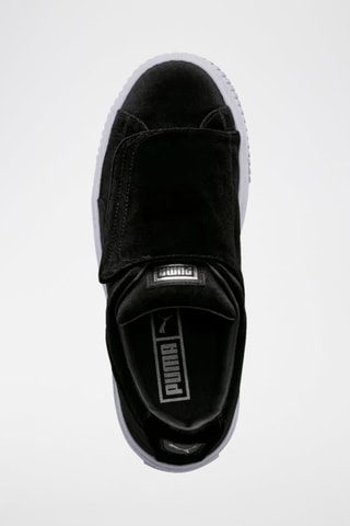 Sneakers platform in pelle scamosciata WNS - Nero