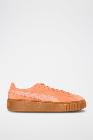 Sneakers in pelle scamosciata Suede Platform Gum - Arancione