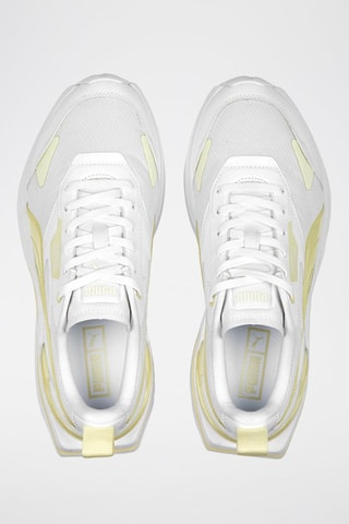 Sneakers in pelle Kosmo Rider Tech - Bianco e giallo