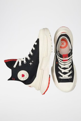 Sneakers platform alte Run Star Legacy CX - Nero e rosa