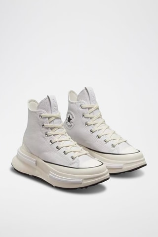 Sneakers alte platform in pelle Run Star Legacy Cx - Bianco