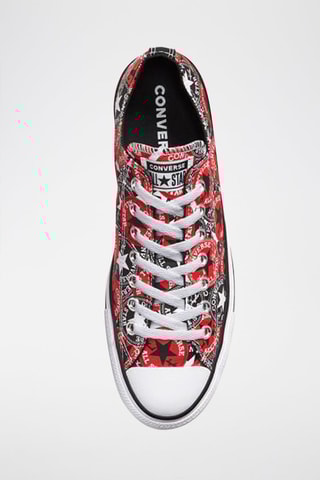 Sneakers Ox Logo Play - Nero e rosso