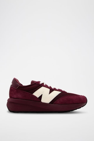 Sneakers platform in pelle 370 - Bordeaux