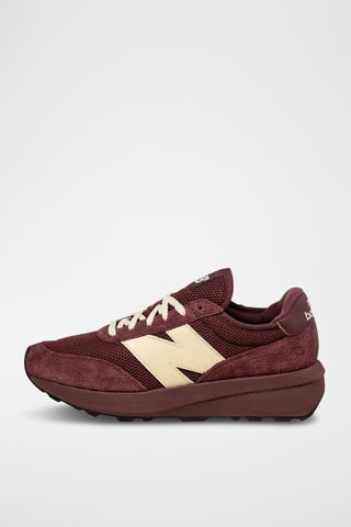 Sneakers platform in pelle 370 - Bordeaux