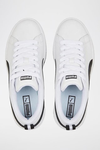 Sneakers platform in pelle Mayze Wedge - Bianco e nero