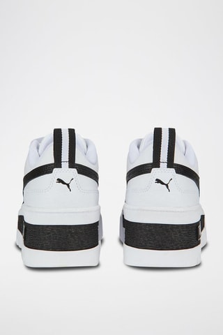 Sneakers platform in pelle Mayze Wedge - Bianco e nero