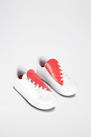 Sneakers in pelle INF B Crush Patent - Bianco