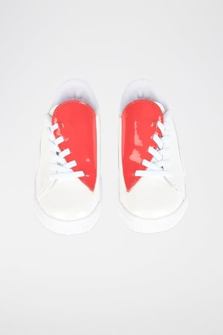 Sneakers in pelle INF B Crush Patent - Bianco