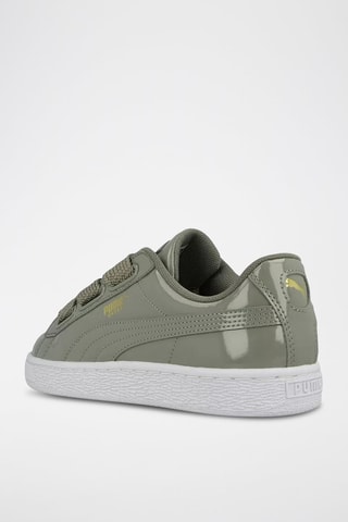 Sneakers in pelle Heart Patent - Verde oliva