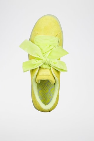 Sneakers in pelle scamosciata Suede Heart Reset - Giallo