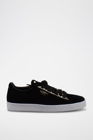 Sneakers in pelle scamosciata Suede Jewel Metallic - Nero