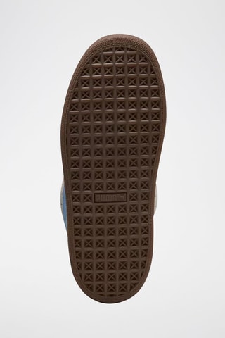 Sneakers in pelle scamosciata Suede XL - Bianco e celeste