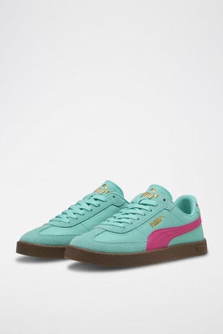 Sneakers in pelle Club II Era - Verde acqua e rosa