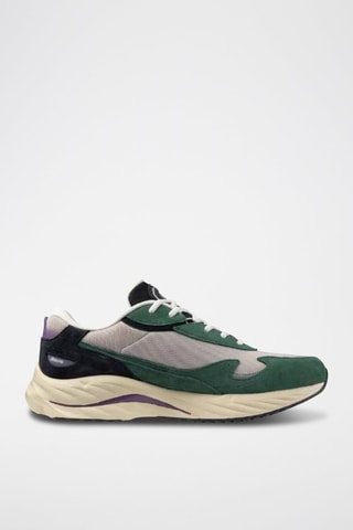 Sneakers in pelle scamosciata Wave Rider B - Verde scuro