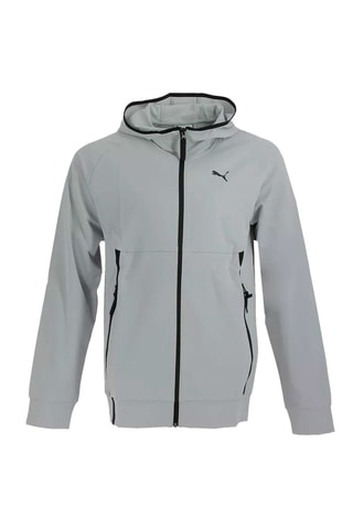 Giacca con cappuccio Tech Woven - Grigio