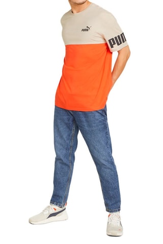 T-shirt FD Power - Beige e arancione