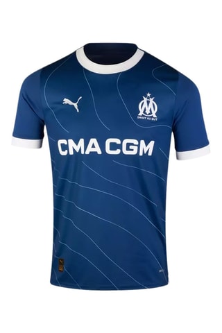 T-shirt Olympique de Marseille - Navy e bianco