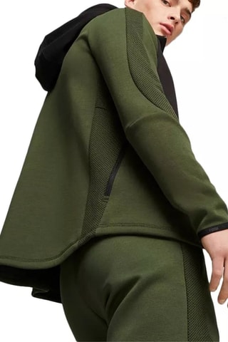 Felpa con cappuccio Puma FD EvoFZ - Verde e nero