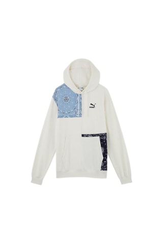 Felpa con cappuccio Paisley - Bianco