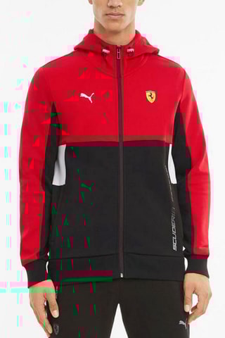 Felpa con cappuccio Scuderia Ferrari Race - Rosso e nero