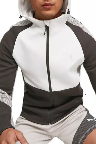 Felpa con cappuccio Puma FD EVO FZ - Bianco e nero