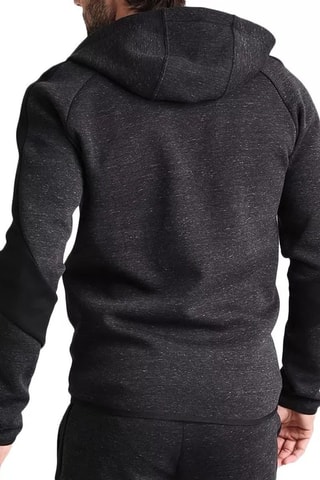 Felpa con cappuccio Fd Evolutripe - Nero melange