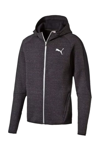 Felpa con cappuccio Fd Evolutripe - Nero melange